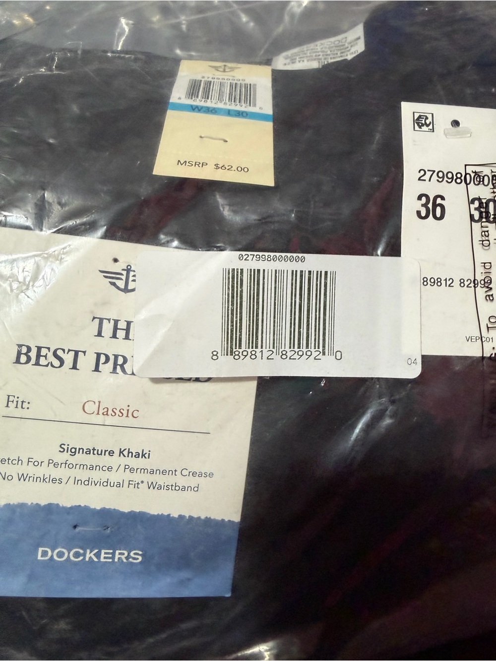 Dockers Black Classic Fit Pants